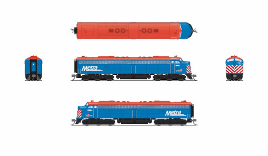 10315 EMD E8A, Metra 518, Commuter Blue, No-Sound / DCC-Ready, N
