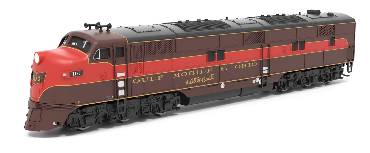 BLI 8832 EMD E7A, GM&O 101, As-Delivered, Paragon4 Sound/DC/DCC, N
