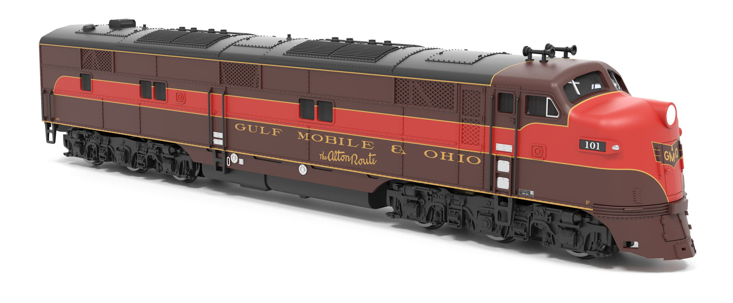BLI 8832 EMD E7A, GM&O 101, As-Delivered, Paragon4 Sound/DC/DCC, N