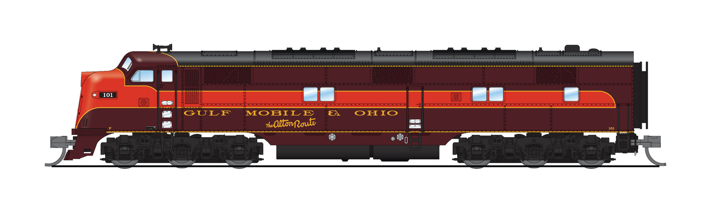 BLI 8833 EMD E7A, GM&O 101A, As-Delivered, Paragon4 Sound/DC/DCC, N