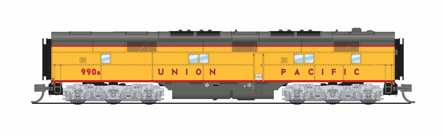 10238 EMD E7B, UP 988B, Yellow & Gray, 1960's Appearance, Paragon4 Sound/DC/DCC, N