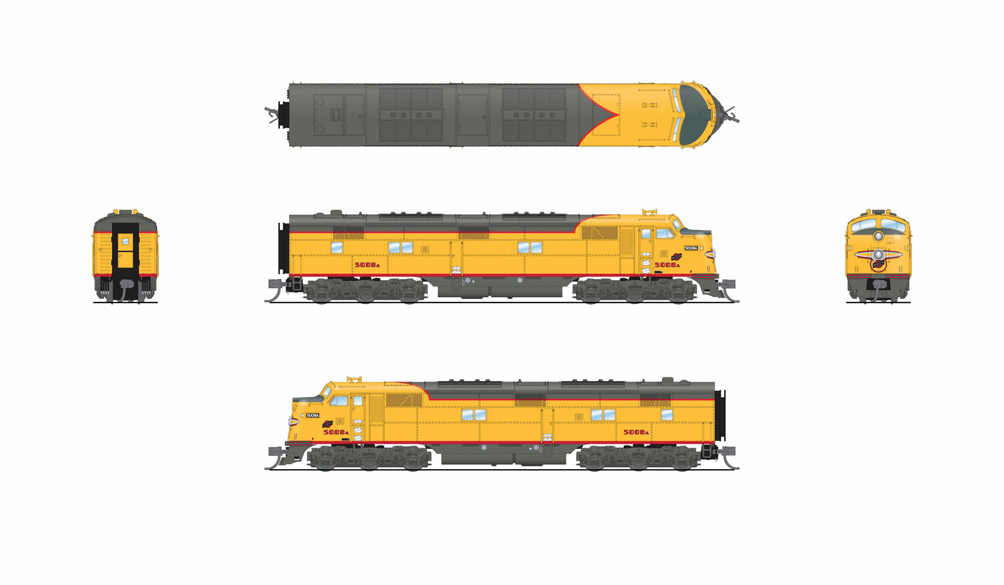 10265 EMD E7A, C&NW 5008B, Streamliner Scheme, No-Sound / DCC-Ready, N