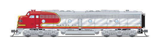 10283 EMD E8 A/B Set, ATSF 80L / 80A, 1950's Appearance, A-unit No-Sound / DCC-Ready, Unpowered B, N