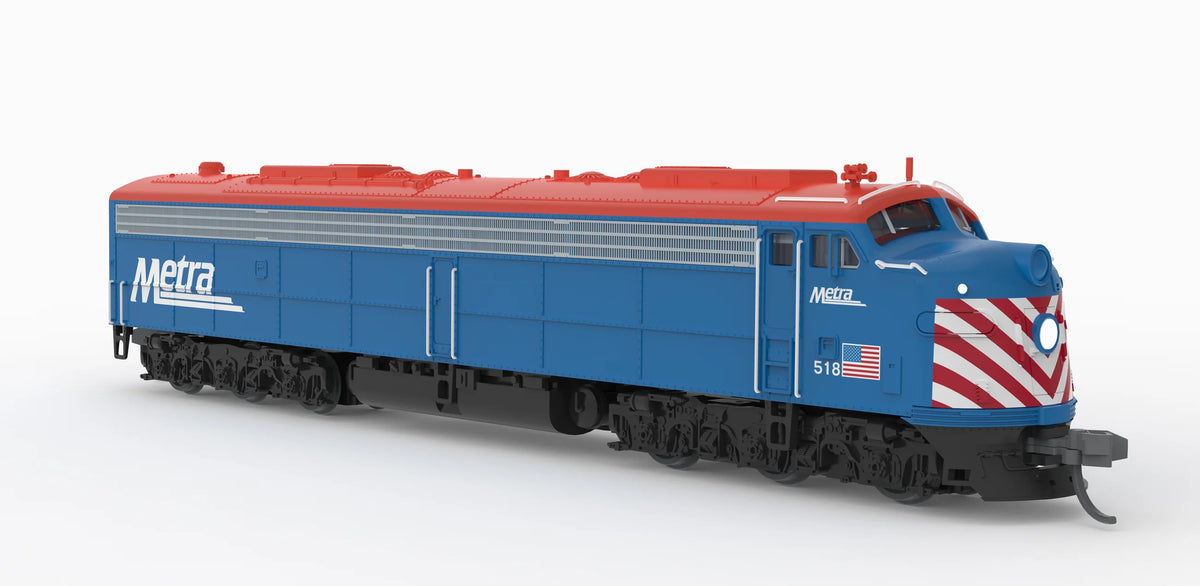 10315 EMD E8A, Metra 518, Commuter Blue, No-Sound / DCC-Ready, N
