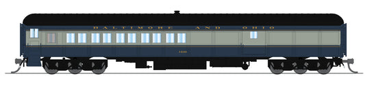 10793 B&O Coach-Baggage Combine, #1497, Blue/Gray/Imitation Gold, N Scale