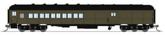 10802 Coach-Baggage Combine, Unlettered, Pullman Green, N Scale