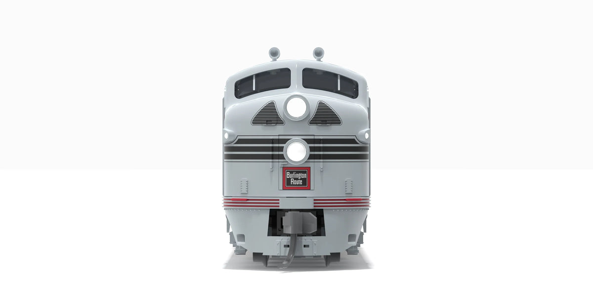 BLI EMD E7A, CB&Q 9922A, Stainless w/ Black Stripes, ESU LokSound Sound/DC/DCC, N