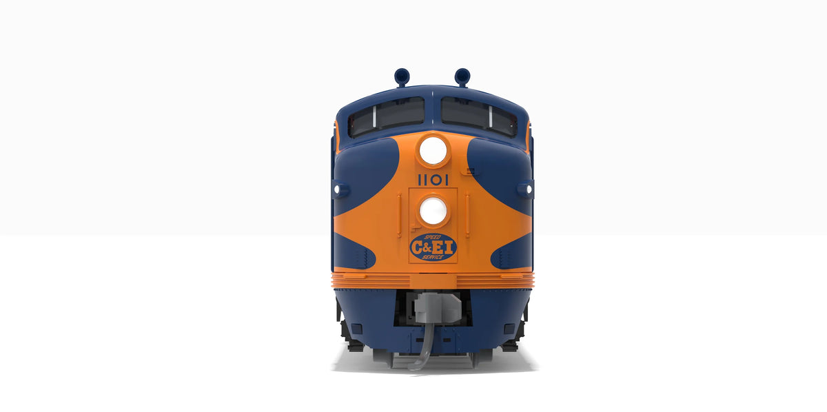 BLI EMD E7A, C&EI 1100, As Delivered, ESU LokSound Sound/DC/DCC, N
