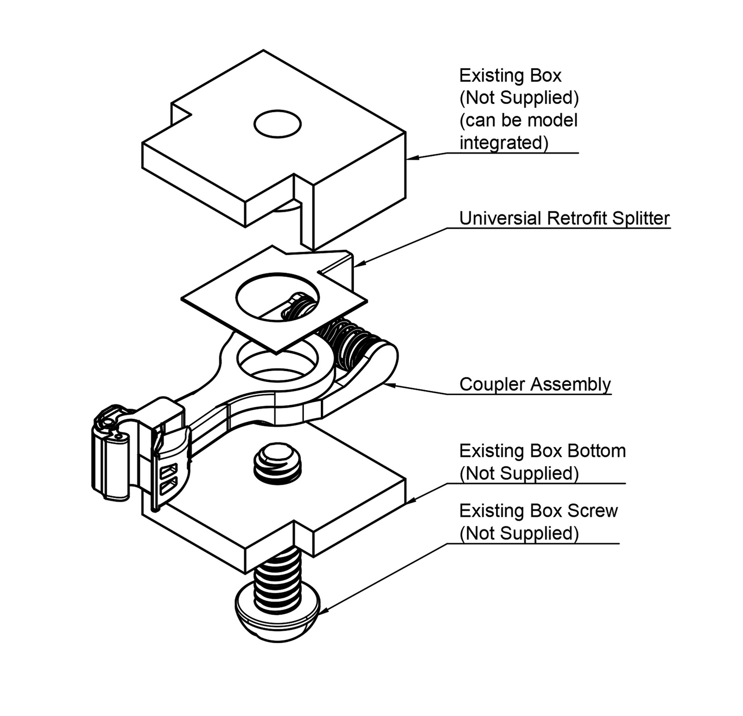 N-P 201-URS-K Medium Shank Universal Retrofit Coupler (2 Pair)