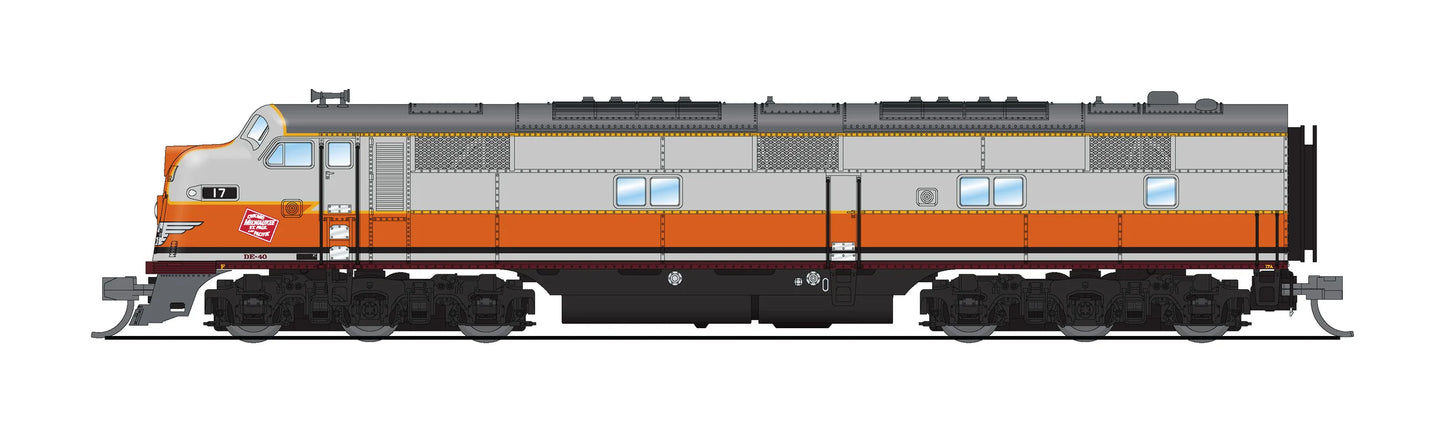 BLI 8794 EMD E7A, MILW 17A, Gray & Orange, No-Sound / DCC-Ready, N