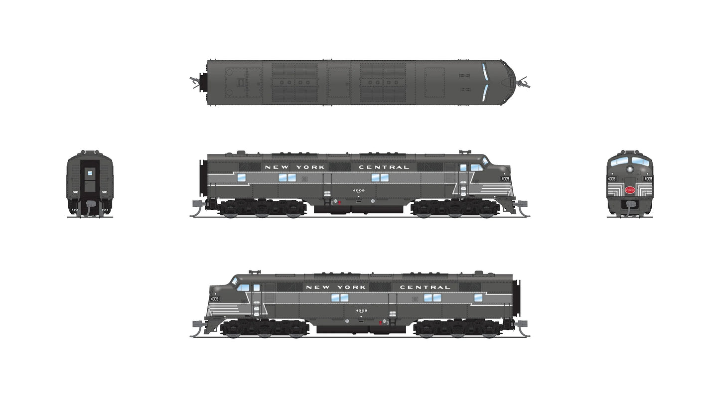 BLI 8770 EMD E7A, NYC 4022, Full Lightning Stripe, Paragon4 Sound/DC/DCC, N